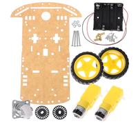 HANABASS Kit de Chasis para Coche Robot Inteligente con Codificador de y Caja de Batería Compatible con Arduino para Proyectos de Robótica