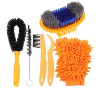 HANABASS Kit de Limpieza para Bicicleta con Cepillos de Alta para Cadena Cassette y Desviador Resistente y Duradero para Limpieza Eficaz de Manchas Difíciles Bicicletas y Uso Doméstico