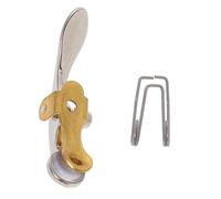 HANABASS Llave Watergate Fácil de Instalar y Reemplazar para Trompeta en Cobre y Silicona Accesorio de Drenaje Tamaño Pequeño, Color Plata para Trompeta y Tuba