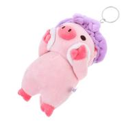 HANABASS Llavero De Cerdo De Peluche Suave Adorable Colgante Miniatura De Cerdito para Claves y Mochilas Decoración Divertida y Funcional para