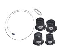 HANABASS Lupa Clip para Ojos Herramientas de Relojero Lupa de Joyero para Reparación de Vidrio y Joyería Lente de Aumento Color Aleatorio