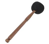 HANABASS Mazo para Cuenco Tibetano de Fieltro Negro Palo de Madera, Fácil de Sostener Buena Manufactura, Adecuado para Instrumentos Musicales Budistas