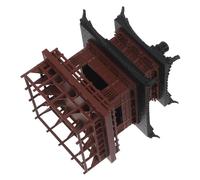 HANABASS Miniature Asian Pavilion Sculpture Compact Aquarium Landscape Ornament Fairy Garden Figurine For Bonsai Terrarium and Indoor Decoration