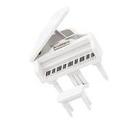 HANABASS Modelo de Mini Piano Juguete de Piano en Miniatura Mini Muebles Mini-Piano Modelo de Piano pequeña Muñeca decoración en Miniatura decoración de la casa en Miniatura Madera Blanco