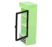 HANABASS Modelo de refrigerador de una Sola Puerta Adorno de Nevera en Miniatura Nevera de casa en Miniatura Nevera en Miniatura para Manualidades Nevera Mini casa el plastico Verde