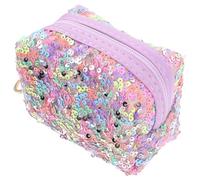 HANABASS Monedero Mini Llavero Brillo Lentejuelas, Bolsa Pequeña para Monedas, Color Arcoíris, Niño, Uso Diario, Compacto y Portátil