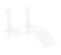 HANABASS Muelle Ajustable de Acrílico para Tortugas con Estructura Colgante, Plataforma Antideslizante para Acuario, Adecuado para Reptiles y Superficie del Tanque