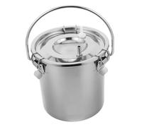 HANABASS Ordeñadora Manual Acero Inoxidable para Cabras y Ovejas Equipo Portátil para Cubo Resistente para Leche Sin Electricidad Diseño Antidesperdicio