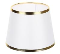 HANABASS Pantalla Soporte E27 de Tejido Blanco de Lámpara de Mesa Fácil de Instalar y Estilo Moderno para Hotel y Cocina para Ambiente Minimalista