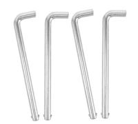 HANABASS Pasador para Pilas de Pesas Forma L M10 de 135 MM Accesorio para Equipos de Gimnasio Pasador de Aleación de Aluminio Juego de 4 Piezas para Contrapesos y Máquinas de Fitness