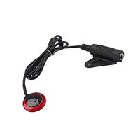 HANABASS Pastilla de Guitarra Piezoeléctrica para Micrófono Pastilla Compatible Violín Banjo para Ukelele Accesorios de Guitarra Negro y Rojo