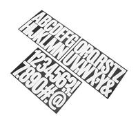 HANABASS Pegatinas Autoadhesivas de Color 3 Pulgadas, Letras y Números Grandes para Buzón, Resistentes Intemperie, Juego de 5 Sets 3 Hojas Cada Uno, Decoración Exterior y Oficina