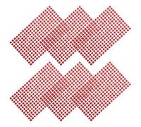 HANABASS Pegatinas de Gemas Artesanales Autoadhesivas Rojas 6 Piezas para Manualidades Diy, Adornos Acrílicos para Álbumes, Maquillaje y Scrapbooking, Purpurina Brillante para Proyectos