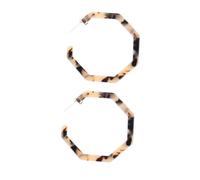 HANABASS Pendientes Colgantes Acrílicos De Leopardo Geométricos, Diseño Poligonal En Color Carey, Ligeros Para Mujer, Joyas De Moda Para Uso Diario y Ocasiones Obsequios, Tamaño Mediano