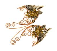 HANABASS Pendientes Ear Cuff para Mujer Diseño Metal Artesanal Cosplay Fiesta Boda Regalo