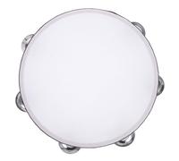 HANABASS Percusión De Jingle De Campana De Doble Alabanza De Pandereta De Campana Sacudida a Mano Practicar Pandereta Tamburina De Adoración Tamburina De Clase De Música