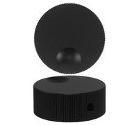HANABASS Perillas de Potenciómetro de Aluminio Macizo 32X13 MM 2 Unidades Negras Perillas Giratorias para Control de Volumen y Ajuste de Audio en Guitarra Eléctrica Equipos Musicales