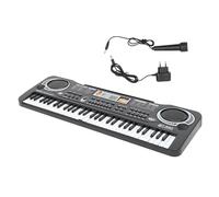 HANABASS Piano Electrónico Multifuncional para Niños de 61 Teclas Juguete Educativo Simulación Duradera para Aprendizaje Musical de Cumpleaños