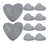 HANABASS Piedras Excelente Adhesión del Pigmento Superficie Lisa y Bordes Redondeados para Pintar en Forma de Corazón, 10 Piezas para Actividades Creativas de Padres E Hijos