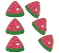 HANABASS Pin Esmaltado de Fruta Sandía 6 Piezas, Broche Kawaii Pequeño de Aleación, Accesorio Colorido para Ropa, Mochilas y Sombreros, Broche Divertido y Creativo para Mujer