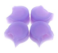 HANABASS Protector de Pulgar Adecuado para Uso Profesional y Aprendizaje de Silicona Púrpura, 4 Piezas, Protege del Dolor y Mantiene la Posición Correcta para Clarinete