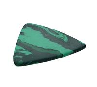 HANABASS Púa de Guitarra Acústica Verde Piedra Preciosa, Tamaño Grande Triangular, Material Duradero y Flexible, Accesorio Musical para Ukelele y Mandolina, Suministro Profesional de Púas