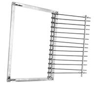 HANABASS Puerta De Acero Inoxidable para Jaula De Puerta Automática para Palomares y Suministros De Carreras Marco Resistente Fácil De Instalar para Aficionados