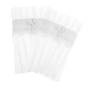 HANABASS Puños de Encaje Blanco Desmontables con Mangas Falsas Ruffle para Mujer Accesorio Elegante para Blusas y Suéteres Estilo Lolita Decoración Versátil