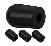 HANABASS Punta para Contrabajo de Caucho Antideslizante 10 Mm, Juego de 4 Piezas, Accesorio para Instrumentos Musicales, Protección para Pasador Final, Uso en Interpretación Orquestal