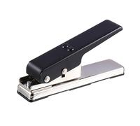 HANABASS Punzón para Púas de Guitarra de Hierro Grande Negro y Plateado, Herramienta DIY para Fabricación y Levantamiento de Accesorios de Guitarra, Práctica y Portátil para Músicos