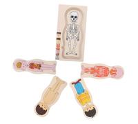 HANABASS Puzzle de Madera de Estructura Corporal para Juguete Educativo de Órganos Humanos Herramienta Escolar para Aprender Anatomía y Coordinación Visual-motora