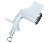 HANABASS Rallador de Queso Manual de Metal Blanco Manivela, Molinillo Multiusos para Nueces y Verduras, Accesorio Esencial para Cocina Doméstica y Restauración, Herramienta Práctica