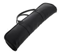 HANABASS Recorder Case Portable Dizi Storage 16-Hole Flute Case Cover Bag Faux Leather Flute Carrying Bag for
