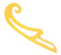 HANABASS Regla Curva de Costura para Dibujo Técnico y Patronaje Almacenamiento Sencillo y Uso Práctico en Costura