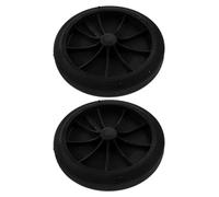 HANABASS Ruedas para Bote de Basura de Exterior 2piezas, Material Plástico y Goma, Capacidad Compatible 80l a 240l, Movimiento Estable para Lugares Públicos y Residencias