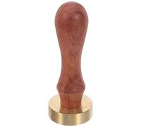 HANABASS Sello de Hielo Fácil de Limpiar de Latón Mango de Madera Ergonómico para Decorar Bebidas Diseño Elegante en Forma de Corazón en Bar de Casa y Bodas