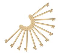 HANABASS Set de 12 Bolígrafos de Gel Dorados Forma de Llave, Escritura Suave, Tamaño Práctico y Peso Reducido, Perfectos para Álbumes de Fotos y Apuntes
