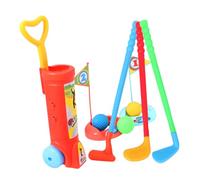 HANABASS Set de Golf para Niños Juguetes Deportivos Palos de Golf de Plástico Actividad Familiar Desarrollo Físico Juegos al Aire Libre 6 Piezas