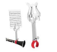 HANABASS Soporte de para de Hierro Clip de Partituras para Banda Compatible con Viento y Resistente