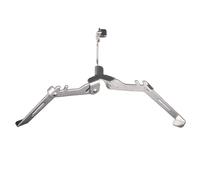 HANABASS Soporte Fijo para Tanque de Gas de Camping Plegable de Acero Inoxidable Plateado Base Triangular Portátil para Estufa de Camping y Actividades al Aire Libre