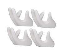 HANABASS Soporte Portátil de Cerámica para Ocarina, Juego de 4 Piezas Diseño en Forma de Mano, Ahorro de Espacio Adecuado para Amigos que Aprenden a Tocar Ocarina