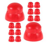 HANABASS Tapas de Seguridad de Plástico Rojo para Tuercas y Pernos en Juegos Infantiles, Resistentes a Condiciones Exteriores y Mejora la Visibilidad en Parques