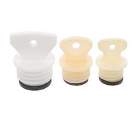 HANABASS Tapones Antifugas de Caucho para Bolsas de Agua Caliente Pequeñas Set de 3 Unidades Tamaños Grande Mediano y Pequeño Reutilizables y Compatibles para Terapia de Calor en