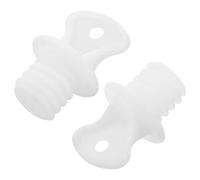 HANABASS Tapones para Bolsas de Agua Caliente Pequeños 2 Piezas, Tapones Antifugas de Plástico Reutilizables, Enchufe de 16 Mm, Sellado Seguro para Uso Doméstico y Cuidado Térmico