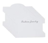 HANABASS Tarjetas de Exhibición de Joyas 100 para Pulseras y Clips de Cabello, Papel Blanco para Personalización y Exhibición en Hogar o Tienda