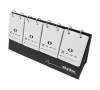 HANABASS Tarjetas de Ritmo para Enseñanza Musical con Diseño Crossbeat Innovador Portátiles y para Estudiantes Principiantes y Práctica de Notación y Precisión Rítmica