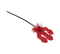HANABASS Tenedor de Cosplay Rojo para Halloween Mango de Superficie Suave y Resistencia al Desgaste, Accesorio para Fiestas y Disfraces Temáticos