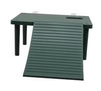 HANABASS Terraza Rampas De para Acuario Plataforma Flotante De Pesca Muelle para Tomar El Sol De Reptiles Dique Flotante Rampa para Tomar El Sol De Abs Verde