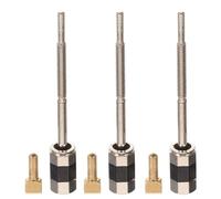 HANABASS Tornillo de Ranilla para Bastón de Violín 4/4 de Cuproníquel 3 Unidades Piezas de Repuesto Metálicas para Mantenimiento y Reparación de Instrumentos de Cuerda Accesorio Práctico