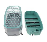 HANABASS Turtle Aquarium Tank Small Plastic Habitat with Lid Basking Platform Easy Clean Terrarium For Tortoise Reptile Crabs